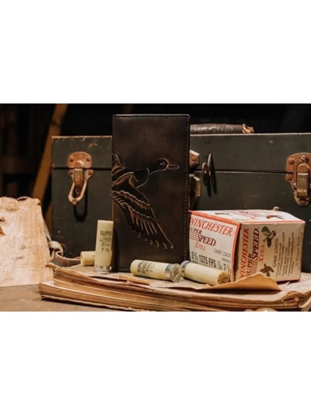 Stylish Black Long Bifold Wallet for Men | Durable Hunting & Rodeo Design
